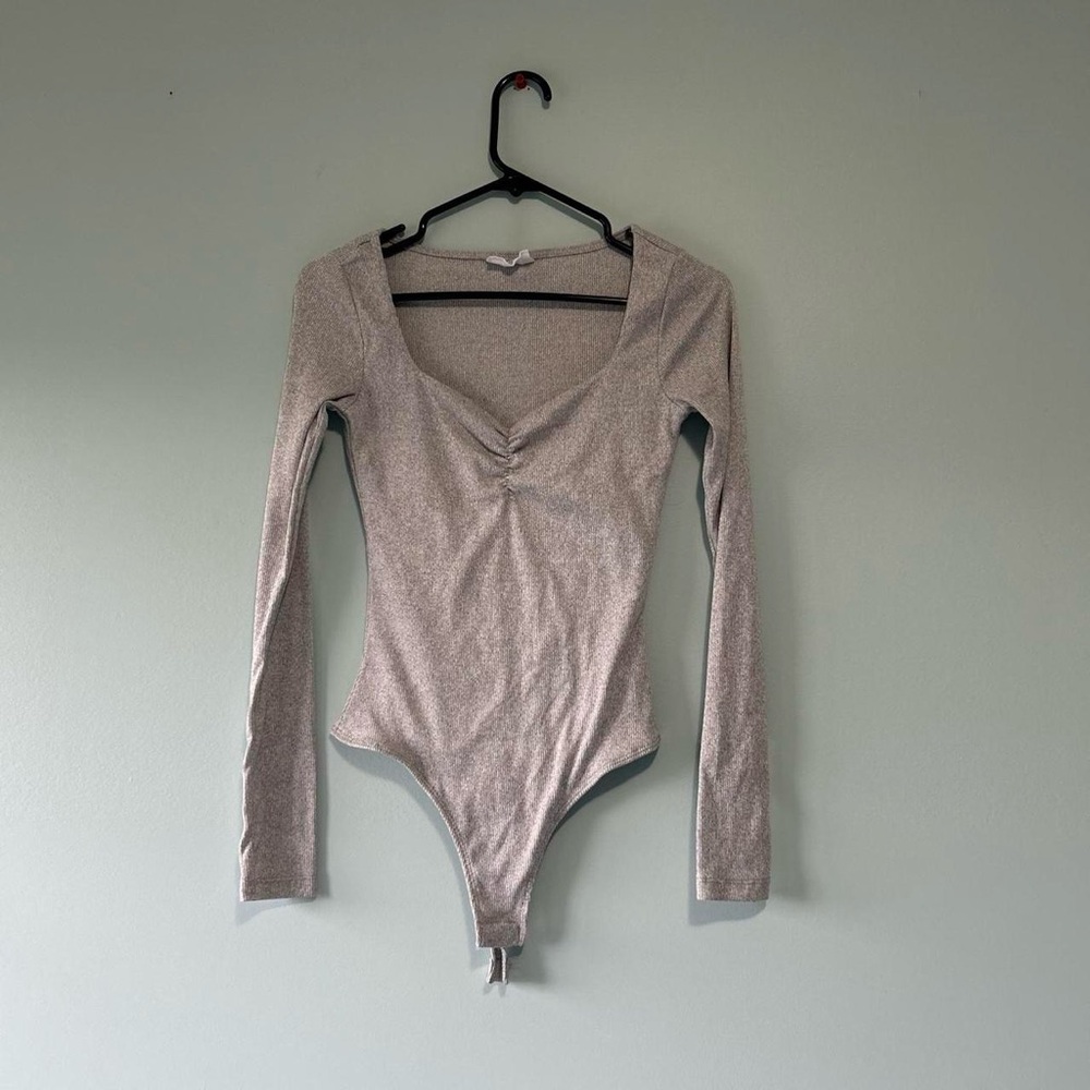 grey bodysuit